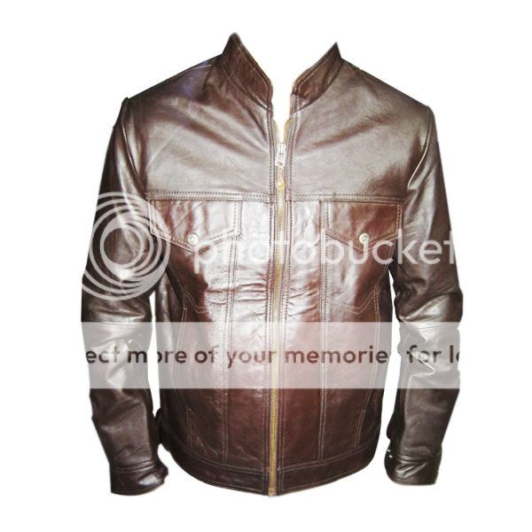 Brown Leather Jacket price in Pakistan at Symbios.PK